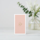 Carte De Visite Élégant Modèle tendance Monogram Calligraphié (Debout devant)