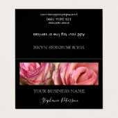 Carte De Visite Elegant Modern Black Photo Template Professional  (Extérieur déplié)