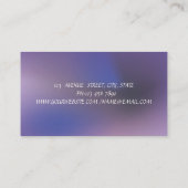 Carte De Visite Elegant Modern Cake Sweets,Cupcake Purple (Dos)