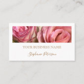 Carte De Visite Elegant Modern Copper Custom Photo Professional  (Devant)