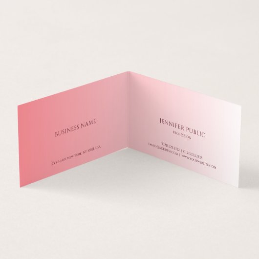 Carte De Visite Elegant Modern Create Your Own Template (Intérieur)