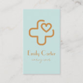 Carte De Visite Elegant Modern Minimalist Professional Caregiver  (Devant)