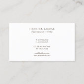 Carte De Visite Elegant Modern Professional Template Sleek (Dos)