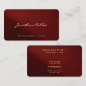 Carte De Visite Elegant Modern Typography Script Create Your Own  (Devant / Derrière)