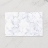 Carte De Visite Elegant Modern White Marble (Devant)