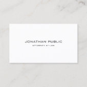 Carte De Visite Elegant Modern Your Custom Text Simple Template (Devant)
