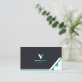 Carte De Visite Élégant moderne (Debout devant)