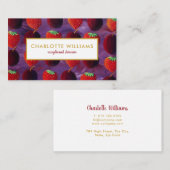 Carte De Visite Élégant Moderne (Devant / Derrière)