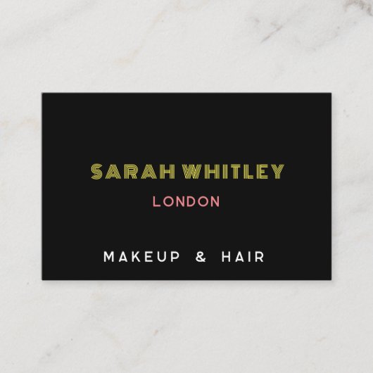 Carte de visite élégant moderne (Devant)