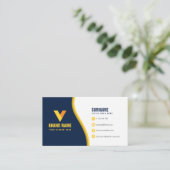 Carte De Visite Élégant moderne (Debout devant)