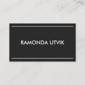 Carte De Visite Élégant Moderne avec code QR (Devant)