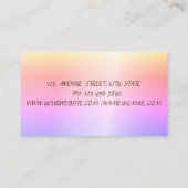 Carte De Visite Elégant moderne, Bande, Confetti, Cadre (Dos)