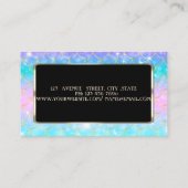 Carte De Visite Élégant, moderne, Black Frame Memaid (Dos)