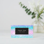 Carte De Visite Élégant, moderne, Black Frame Memaid (Debout devant)