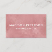 Carte De Visite Elégant Moderne Blush Shimmer Girly Chic élégant B (Devant)