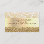 Carte De Visite Elégant moderne, Bokeh, Blancs (Dos)