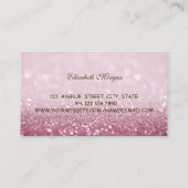 Carte De Visite Elégant moderne, Bokeh Parties scintillant, Poussi (Dos)