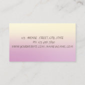 Carte De Visite Elégant Moderne Brosse Or Stroke Géométrique, Ombr (Dos)