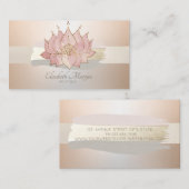 Carte De Visite Élégant Moderne Brosse professionnelle Stroke Lotu (Devant / Derrière)