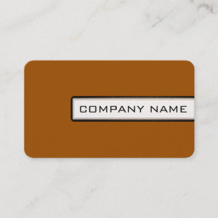Carte De Visite Élégant Moderne Brun Minimaliste Professionnel