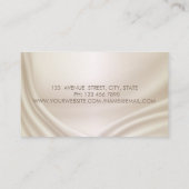 Carte De Visite Élégant Moderne Chic, Cercles Dorés (Dos)