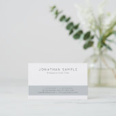 Carte De Visite Élégant Moderne Créatif Professionnel Design simpl (Debout devant)