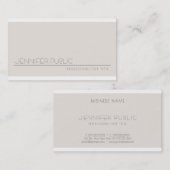 Carte De Visite Élégant moderne Creative Professionnel Artiste (Devant / Derrière)