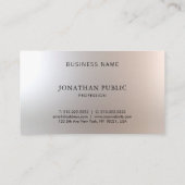 Carte De Visite Élégant moderne design attrayant professionnel (Dos)