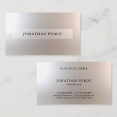 Carte De Visite Élégant moderne design attrayant professionnel (Devant / Derrière)