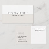 Carte De Visite Élégant moderne design élégant Modèle professionne (Devant / Derrière)