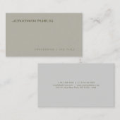 Carte De Visite Élégant Moderne Design Propre Modèle professionnel (Devant / Derrière)