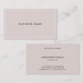 Carte De Visite Élégant Moderne Design Simple Professionnel tendan (Devant / Derrière)