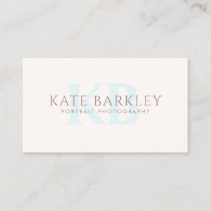 Carte De Visite Élégant Moderne Deux LETTRES Monogramme