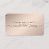 Carte De Visite Elégant moderne, Dots, Artiste maquillage (Dos)