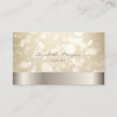 Carte De Visite Élégant Moderne Élégant Bokeh (Devant)
