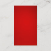 Carte De Visite Élégant moderne élégant Vertical Gris Rouge Gris (Dos)