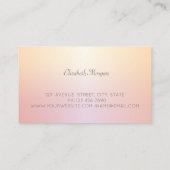 Carte De Visite Elégant moderne géométrique, brillant (Dos)