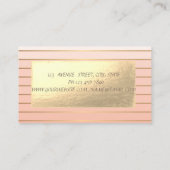 Carte De Visite Elégant Moderne, Grilles Or, Dentelle (Dos)