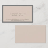 Carte De Visite Élégant moderne harmonique couleurs Smart Plain Lu (Devant / Derrière)