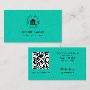 Carte De Visite Élégant Moderne Logo Personnalisé Minimaliste Simp