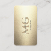 Carte De Visite Élégant Moderne Luxe Faux Gold Professional (Devant)