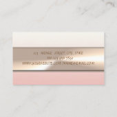 Carte De Visite Élégant Moderne Luxe Professionnel (Dos)