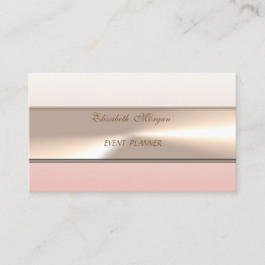 Carte De Visite Élégant Moderne Luxe Professionnel (Devant)