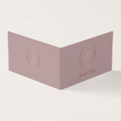 Carte De Visite Élégant moderne manuscrit Script Modèle Luxe (Extérieur)