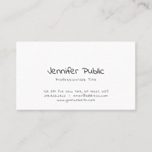 Carte De Visite Élégant moderne manuscrit simple professionnel