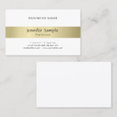 Carte De Visite Élégant moderne minimal simple or professionnel (Devant / Derrière)