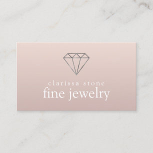 Carte De Visite Élégant moderne minimaliste bijoux en argent fin