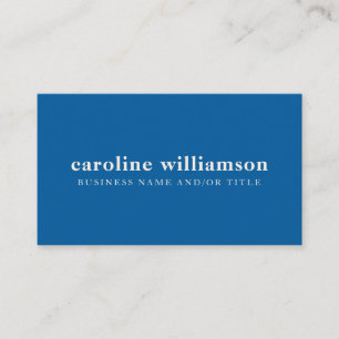 Carte De Visite Élégant Moderne Minimaliste Bleu Clair