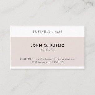 Carte De Visite Élégant Moderne Minimaliste Professionnel Chic Per