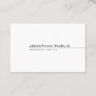 Carte De Visite Élégant Moderne Minimaliste Professionnel Simple